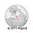 Outline Map of the Area around 79° 10' 48" N, 57° 1' 29" E, rectangular outline