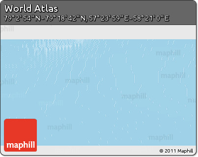 Physical 3D Map of the Area around 79° 10' 48" N, 57° 52' 30" E