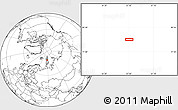 Blank Location Map of the area around 79° 10' 48" N, 57° 52' 30" E
