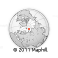 Outline Map of the Area around 79° 10' 48" N, 58° 43' 30" E, rectangular outline