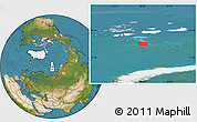 Satellite Location Map of the area around 79° 10' 48" N, 59° 34' 30" E