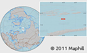 Gray Location Map of the area around 79° 10' 48" N, 60° 25' 29" E, hill shading