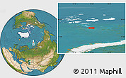 Satellite Location Map of the area around 79° 10' 48" N, 60° 25' 29" E