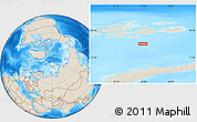 Shaded Relief Location Map of the area around 79° 10' 48" N, 60° 25' 29" E