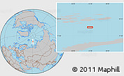 Gray Location Map of the area around 79° 10' 48" N, 61° 16' 29" E