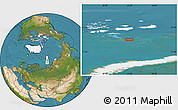 Satellite Location Map of the area around 79° 10' 48" N, 61° 16' 29" E