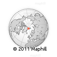 Outline Map of the Area around 79° 10' 48" N, 6° 43' 29" W, rectangular outline