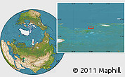 Satellite Location Map of the area around 79° 10' 48" N, 74° 1' 30" E