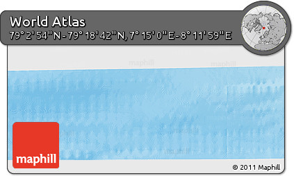 Physical Panoramic Map of the Area around 79° 10' 48" N, 7° 43' 29" E