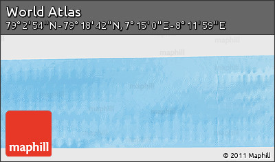 Physical Panoramic Map of the Area around 79° 10' 48" N, 7° 43' 29" E