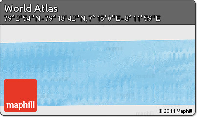 Physical Panoramic Map of the Area around 79° 10' 48" N, 7° 43' 29" E
