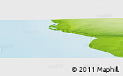 Physical Panoramic Map of the area around 79° 10' 48" N, 94° 25' 30" E