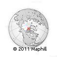 Outline Map of the Area around 79° 24' 54" N, 102° 46' 30" W, rectangular outline