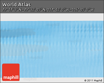 Physical 3D Map of the Area around 79° 24' 54" N, 117° 13' 29" W