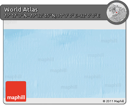 Physical 3D Map of the Area around 79° 24' 54" N, 31° 31' 29" E
