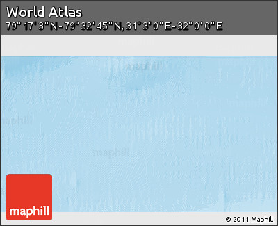 Physical 3D Map of the Area around 79° 24' 54" N, 31° 31' 29" E