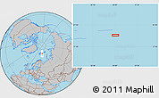 Gray Location Map of the area around 79° 24' 54" N, 34° 4' 30" E