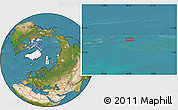 Satellite Location Map of the area around 79° 24' 54" N, 34° 4' 30" E
