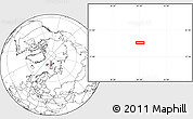 Blank Location Map of the area around 79° 24' 54" N, 41° 43' 30" E