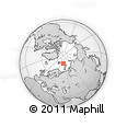 Outline Map of the Area around 79° 24' 54" N, 49° 22' 30" E, rectangular outline