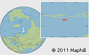 Savanna Style Location Map of the area around 79° 24' 54" N, 51° 4' 30" E