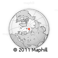 Outline Map of the Area around 79° 24' 54" N, 53° 37' 30" E, rectangular outline