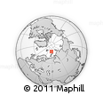 Outline Map of the Area around 79° 24' 54" N, 57° 52' 30" E, rectangular outline