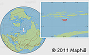 Savanna Style Location Map of the area around 79° 24' 54" N, 58° 43' 30" E