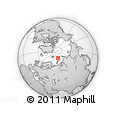 Outline Map of the Area around 79° 24' 54" N, 58° 43' 30" E, rectangular outline