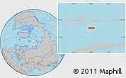 Gray Location Map of the area around 79° 24' 54" N, 59° 34' 30" E