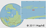 Savanna Style Location Map of the area around 79° 24' 54" N, 59° 34' 30" E