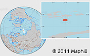 Gray Location Map of the area around 79° 24' 54" N, 60° 25' 29" E