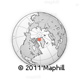 Outline Map of the Area around 79° 24' 54" N, 61° 58' 30" W, rectangular outline