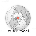 Outline Map of the Area around 79° 24' 54" N, 64° 31' 30" W, rectangular outline