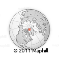 Outline Map of the Area around 79° 24' 54" N, 67° 4' 29" W, rectangular outline