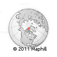 Outline Map of the Area around 79° 24' 54" N, 92° 34' 29" W, rectangular outline