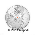 Outline Map of the Area around 79° 38' 54" N, 101° 13' 29" E, rectangular outline