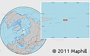 Gray Location Map of the area around 79° 38' 54" N, 30° 40' 29" E