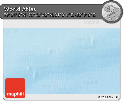 Physical 3D Map of the Area around 79° 38' 54" N, 31° 31' 29" E