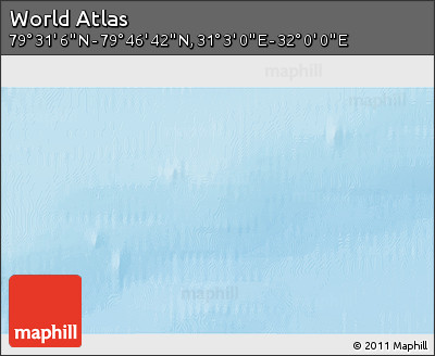 Physical 3D Map of the Area around 79° 38' 54" N, 31° 31' 29" E