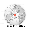 Outline Map of the Area around 79° 38' 54" N, 40° 43' 30" W, rectangular outline