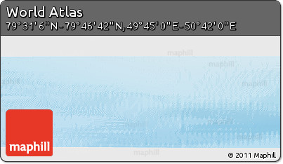 Physical Panoramic Map of the Area around 79° 38' 54" N, 50° 13' 30" E
