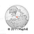 Outline Map of the Area around 79° 38' 54" N, 51° 55' 29" E, rectangular outline
