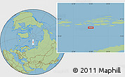 Savanna Style Location Map of the area around 79° 38' 54" N, 55° 19' 30" E