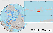 Gray Location Map of the area around 79° 38' 54" N, 56° 10' 29" E