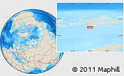 Shaded Relief Location Map of the area around 79° 38' 54" N, 56° 10' 29" E