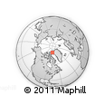 Outline Map of the Area around 79° 38' 54" N, 75° 34' 29" W, rectangular outline