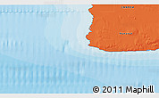 Political 3D Map of the area around 79° 52' 48" N, 100° 13' 29" W