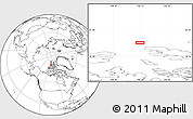 Blank Location Map of the area around 79° 52' 48" N, 106° 10' 30" W