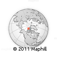 Outline Map of the Area around 79° 52' 48" N, 108° 43' 29" W, rectangular outline